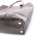 Gucci Tote Bag Diamante Dark Brown Leather — view 8