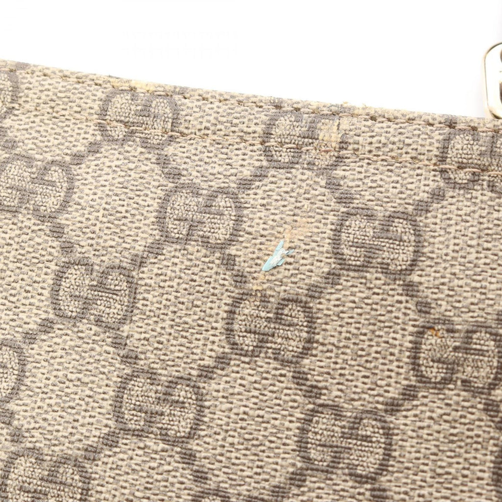 Gucci Shoulder Bag GG Supreme Beige Brown Leather — view 6