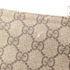 Gucci Shoulder Bag GG Supreme Beige Brown Leather — view 6