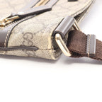 Gucci Shoulder Bag GG Supreme Beige Brown Leather — view 7