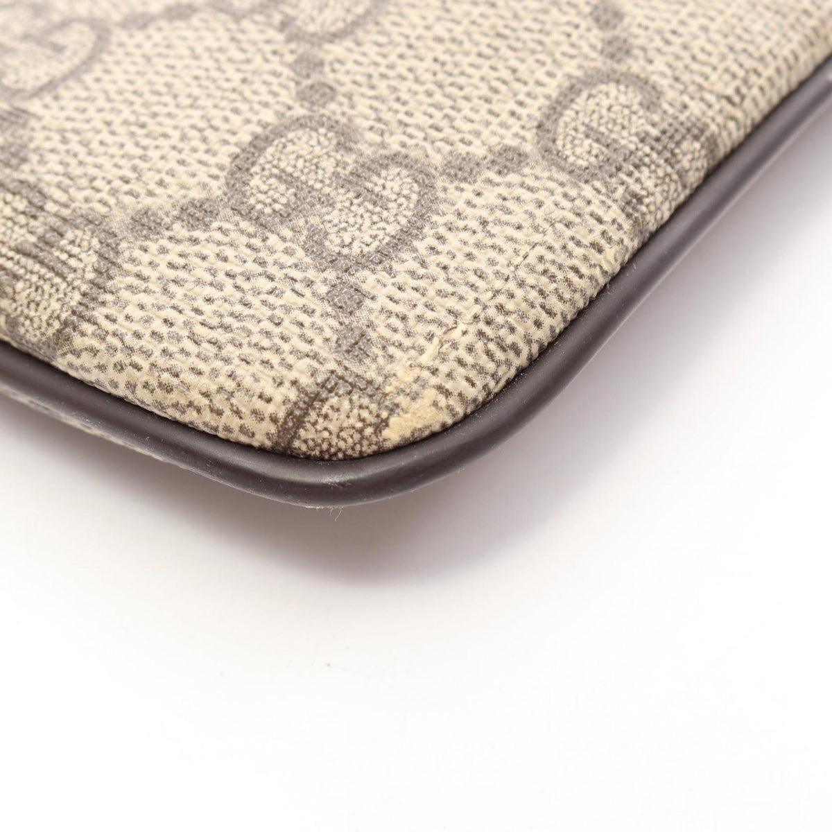 Gucci Shoulder Bag GG Supreme Beige Brown Leather — view 8