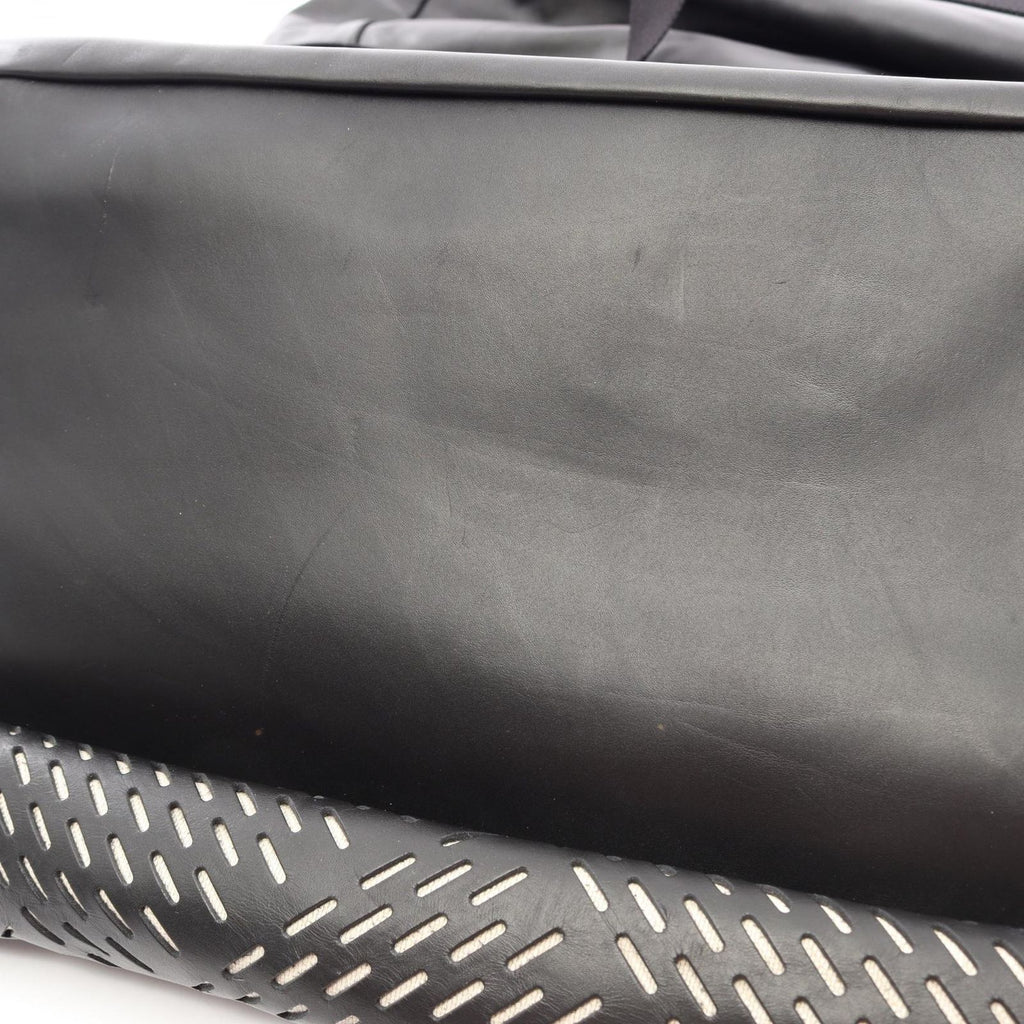 Bottega Veneta Shoulder Bag Perforated Black White Leather — view 8