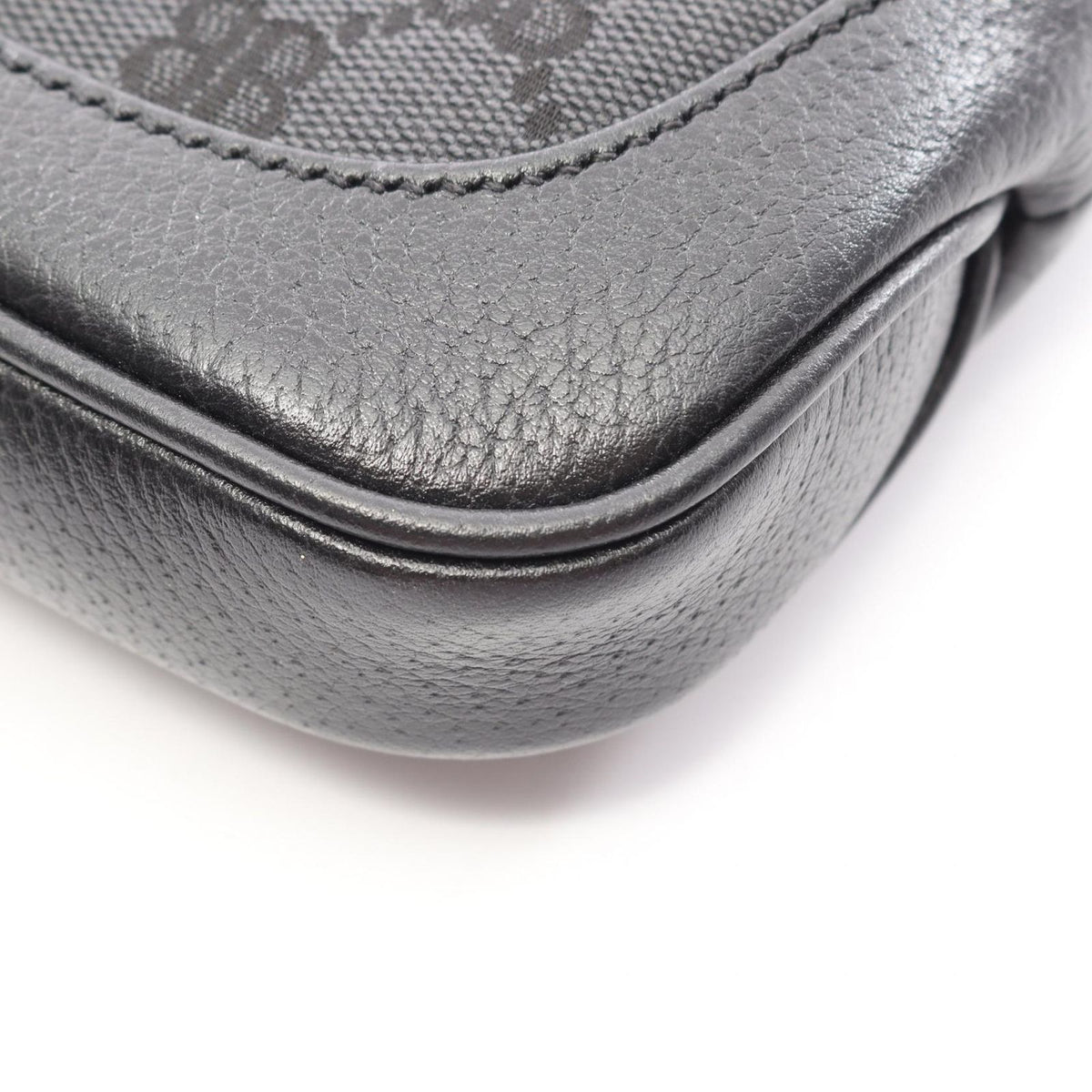 Gucci Shoulder Bag the Hacker Project Jackie 2-Way Black Canvas Leather — view 5