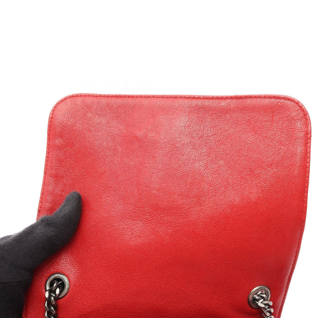 Saint Laurent Paris Shoulder Bag Monogram Nolita Red Leather Chain — view 5