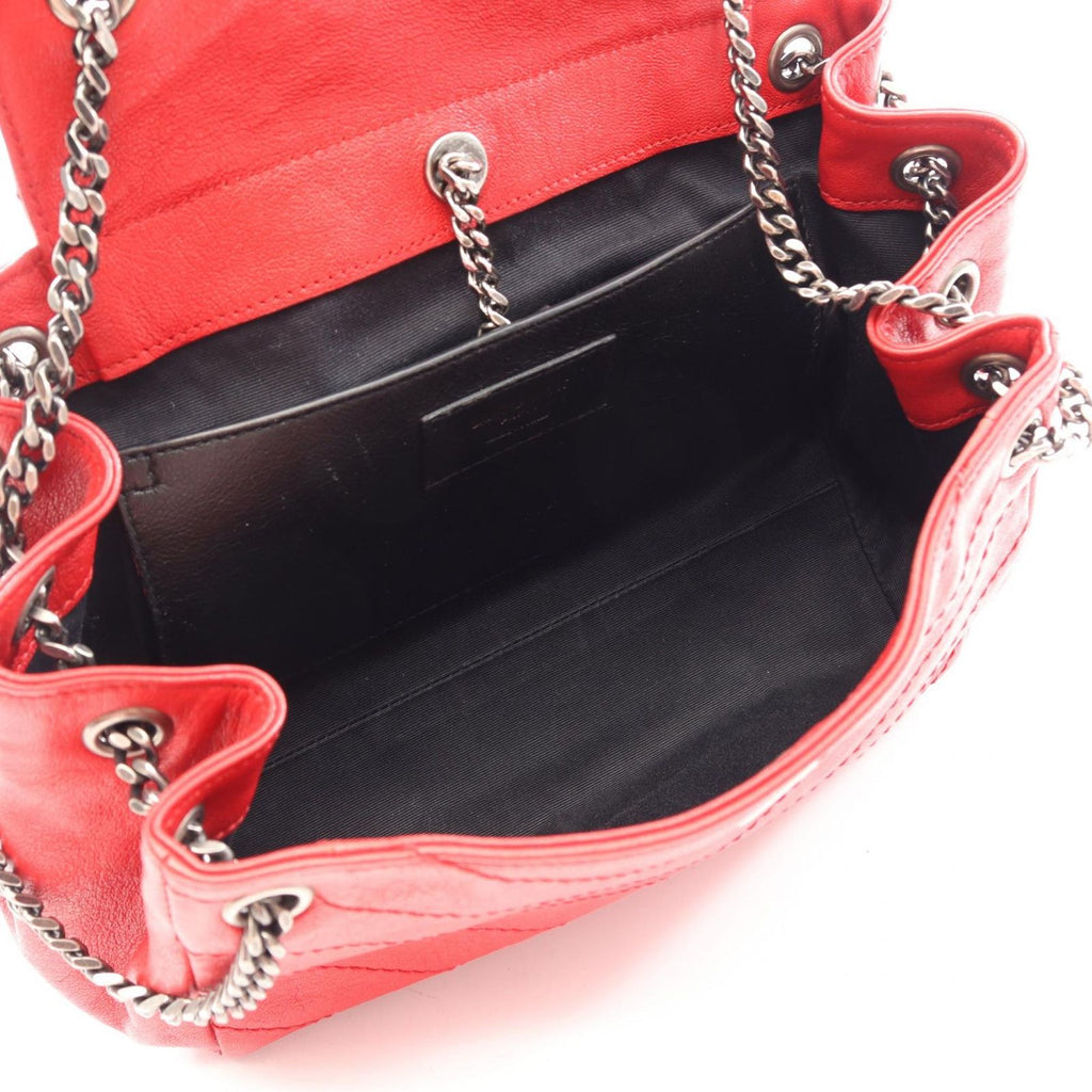 Saint Laurent Paris Shoulder Bag Monogram Nolita Red Leather Chain — view 3
