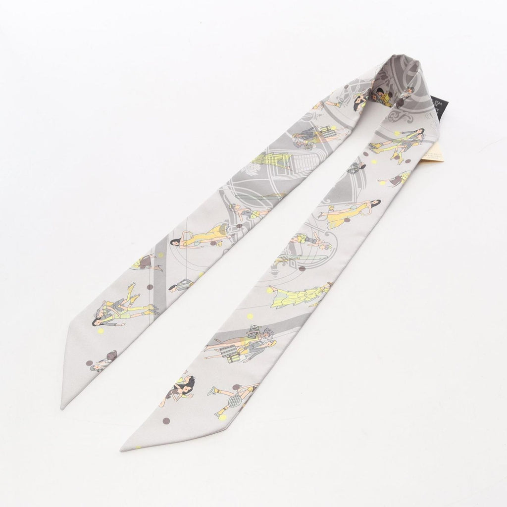 Hermes Scarf Twilly Ex-Libris les Parisienne Silk — view 3