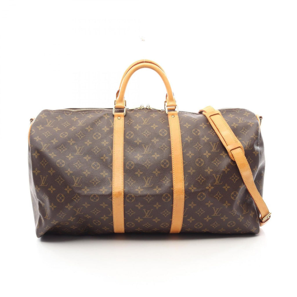 Louis Vuitton Boston Bag Keepall Bandouliere 55 Leather 55