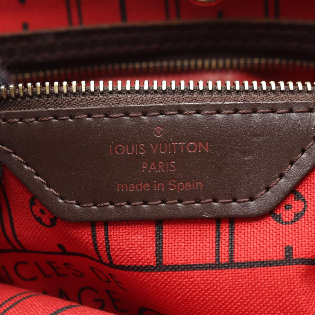 Louis Vuitton Tote Bag Neverfull MM Damier Ebene Leather — view 4