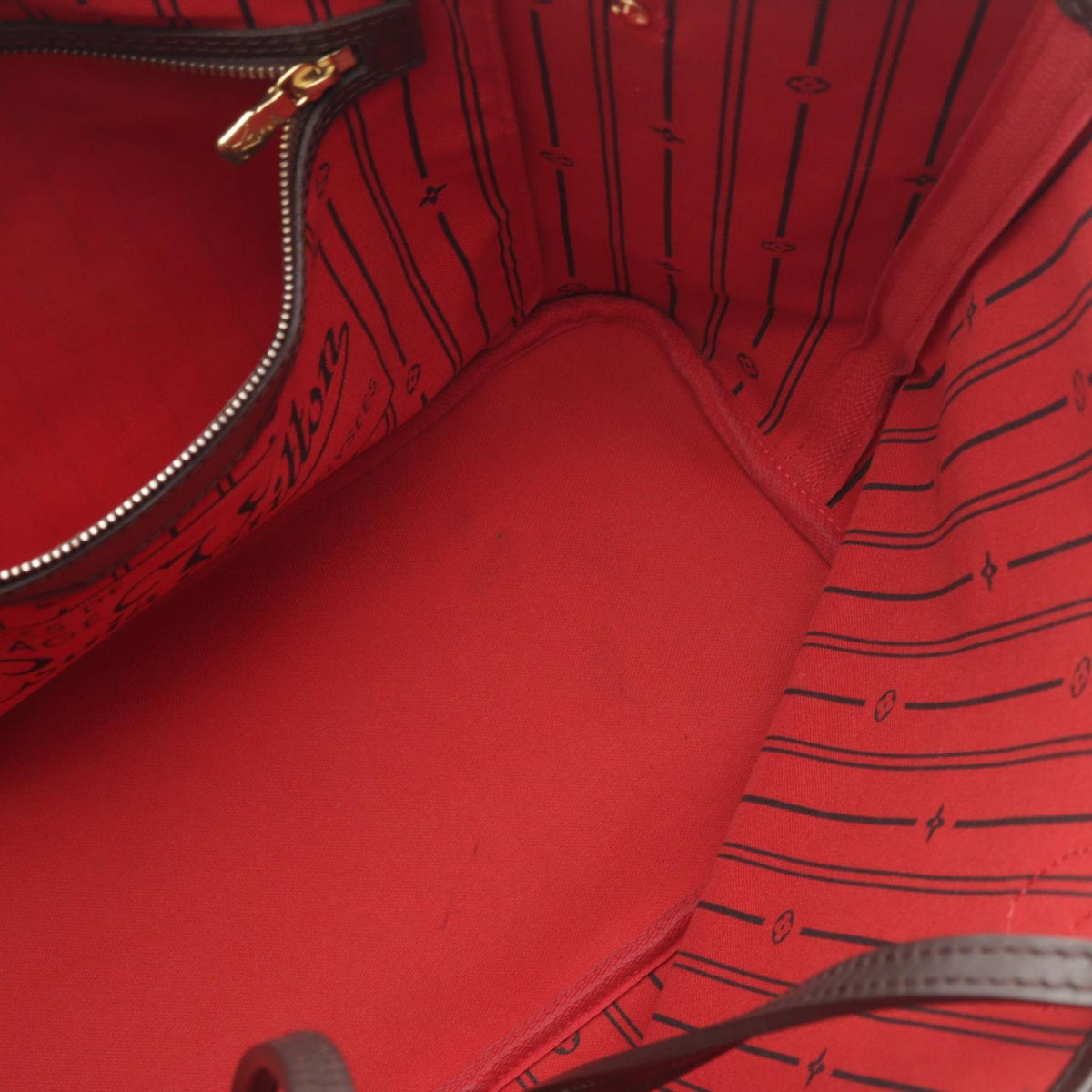 Louis Vuitton Tote Bag Neverfull MM Damier Ebene Leather — view 8