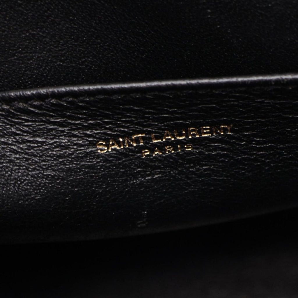 Saint Laurent Paris Handbag YSL Line Baby Monogram Cabas 2-Way Black Leather — view 4