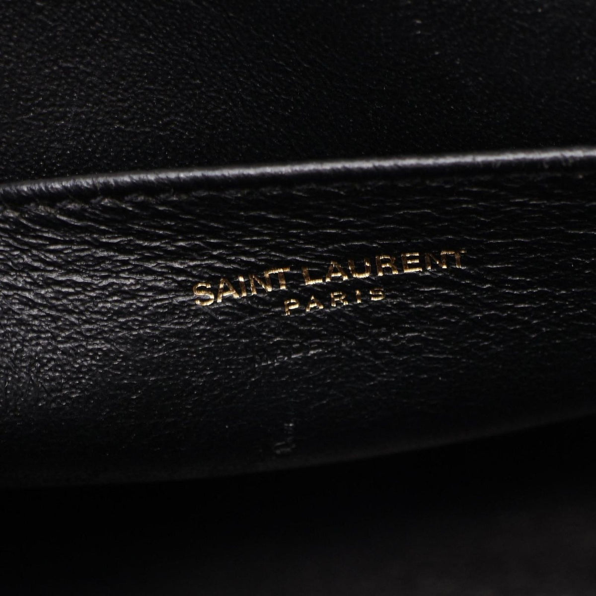 Saint Laurent Paris Handbag YSL Line Baby Monogram Cabas 2-Way Black Leather — view 4