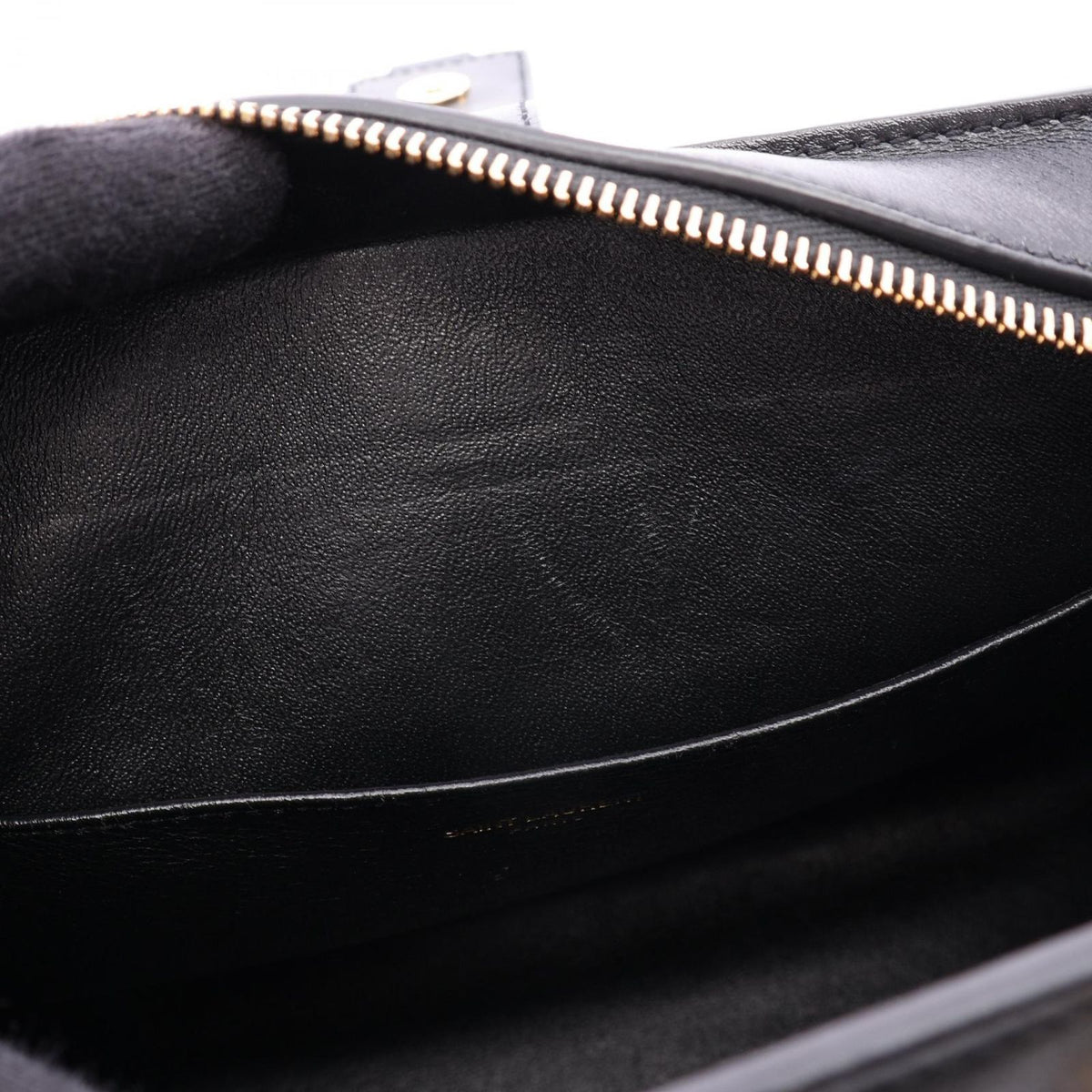 Saint Laurent Paris Handbag YSL Line Baby Monogram Cabas 2-Way Black Leather — view 5