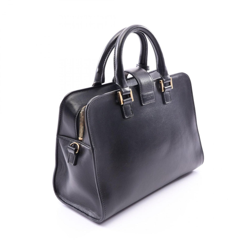 Saint Laurent Paris Handbag YSL Line Baby Monogram Cabas 2-Way Black Leather — view 2