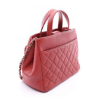 Chanel Shoulder Bag Business Affinity Quilted 2-Way Red Caviar Leather Chain — view 2