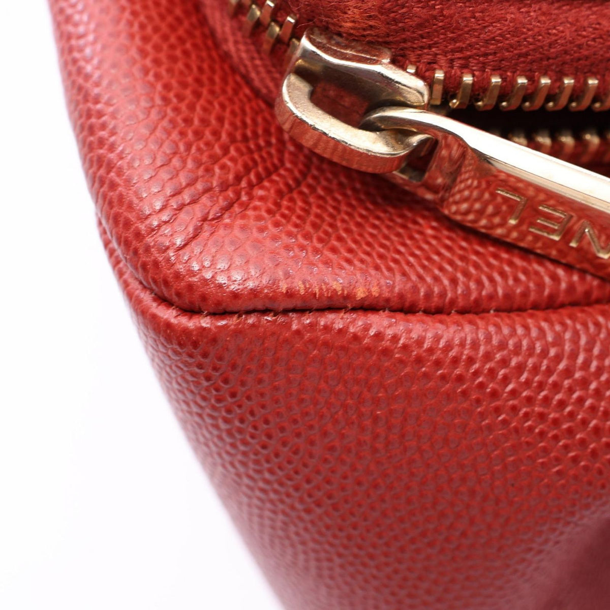 Chanel Shoulder Bag Business Affinity Quilted 2-Way Red Caviar Leather Chain — view 7
