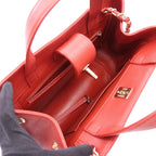 Chanel Shoulder Bag Business Affinity Quilted 2-Way Red Caviar Leather Chain — view 3