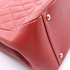 Chanel Shoulder Bag Business Affinity Quilted 2-Way Red Caviar Leather Chain — view 6