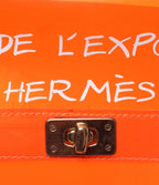 Hermes Handbag Gold Vinyl Kelly — view 5