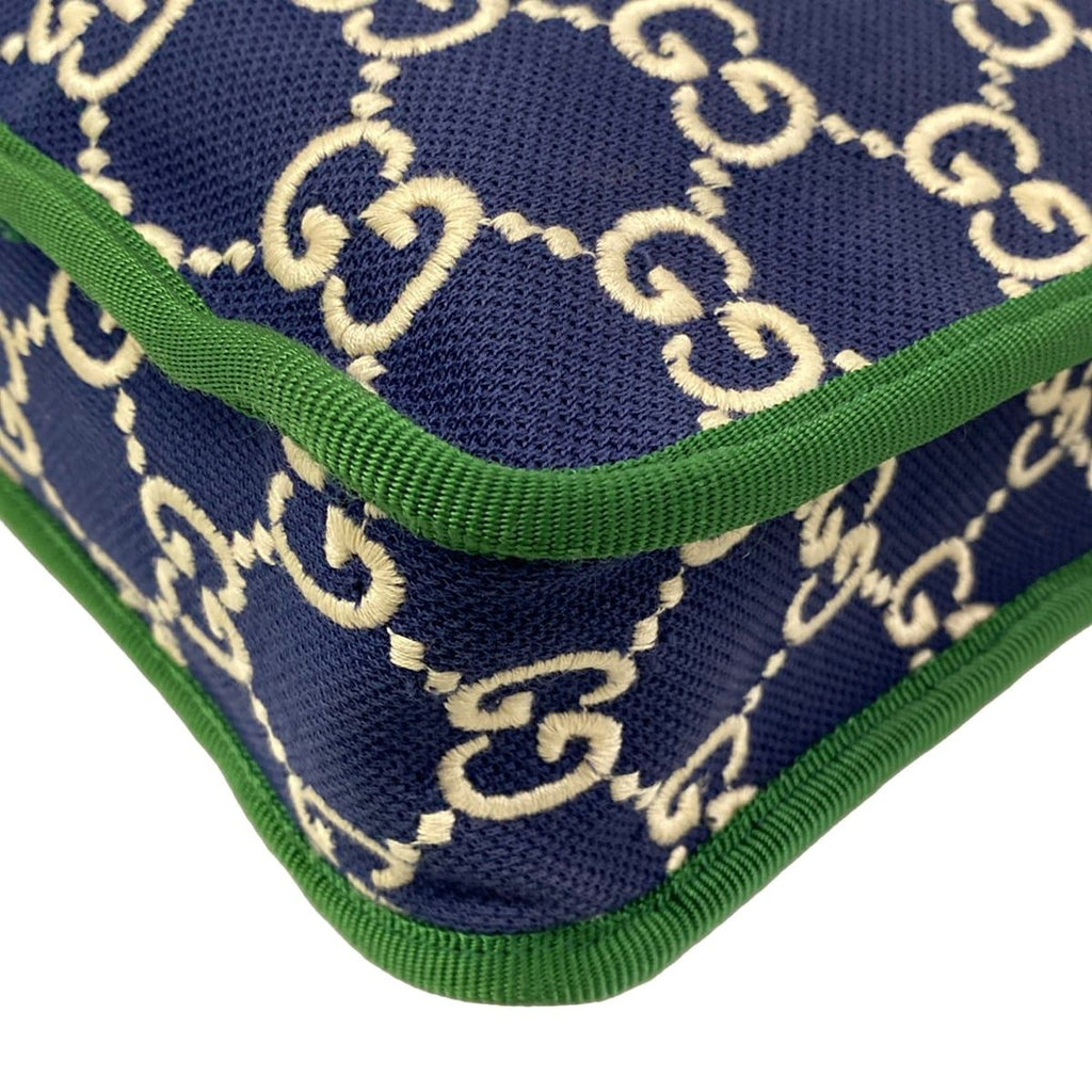 Gucci Tote Bag GG Pattern Sherry Children's Navy Green Red — view 6