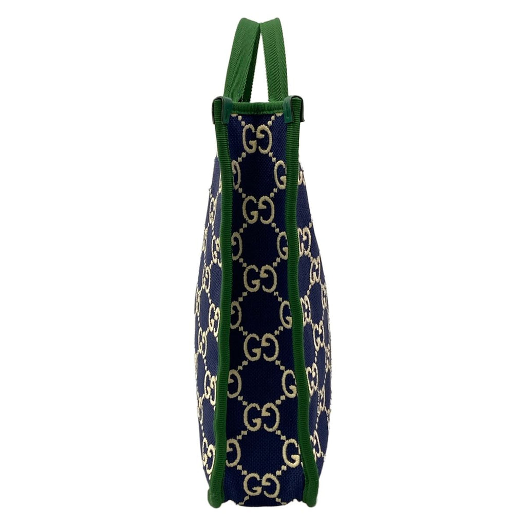 Gucci Tote Bag GG Pattern Sherry Children's Navy Green Red — view 2