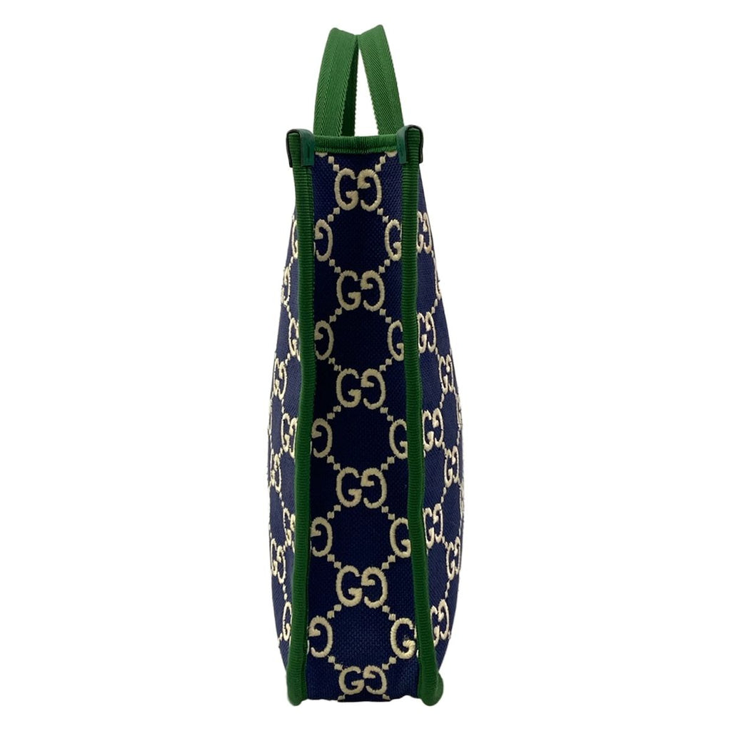 Gucci Tote Bag GG Pattern Sherry Children's Navy Green Red — view 4