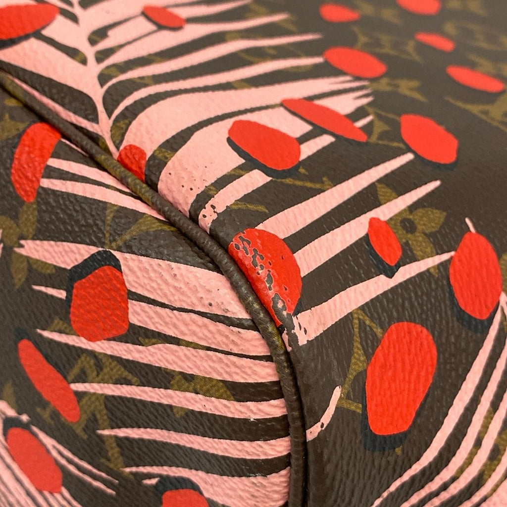 Louis Vuitton Tote Bag Monogram Jungle Dot Neverfull MM Poppy — view 6