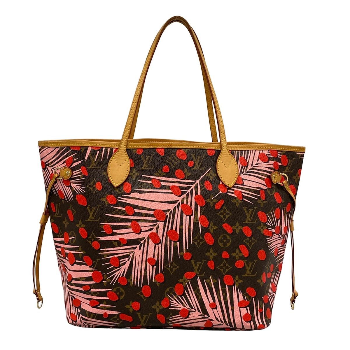 Louis Vuitton Tote Bag Monogram Jungle Dot Neverfull MM Poppy — view 3