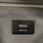 Fendi Waist Pouch Zucca Pattern Black Yellow Dark Gray Leather — view 8