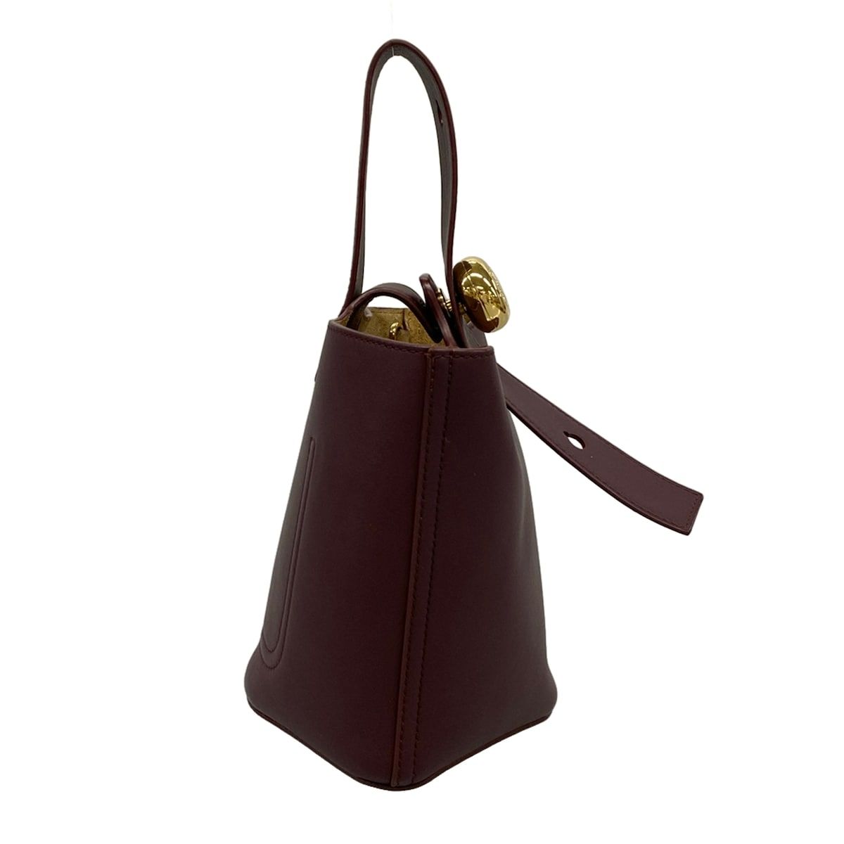 Loewe Handbag Pebble Bucketbag Mini Dark Burgundy — view 2