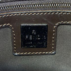 Fendi Shoulder Bag Zucca Pattern Mamma Bucket Beige Black Dark Brown Leather — view 8