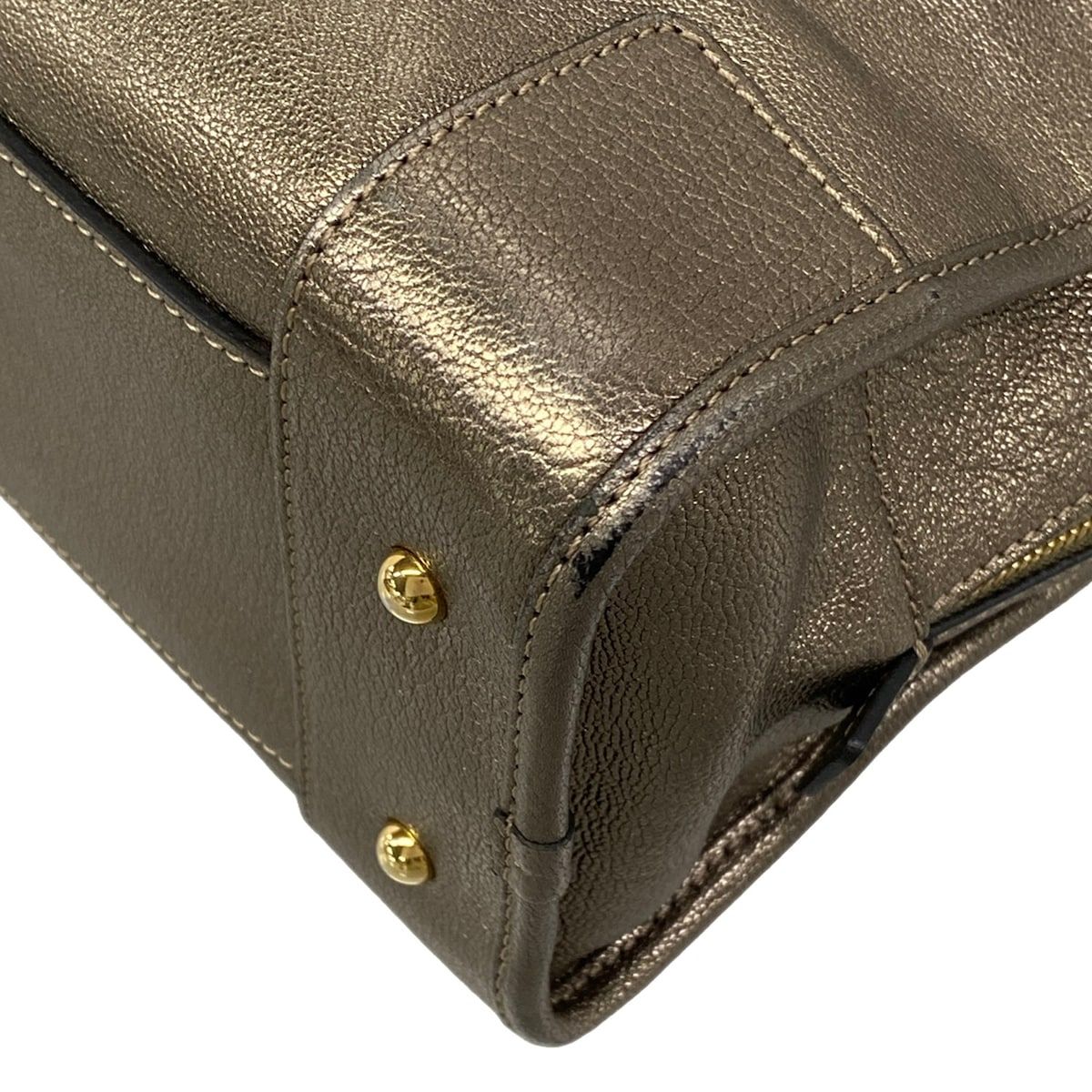 Loewe Handbag Amazona 28 Gold Leather — view 6