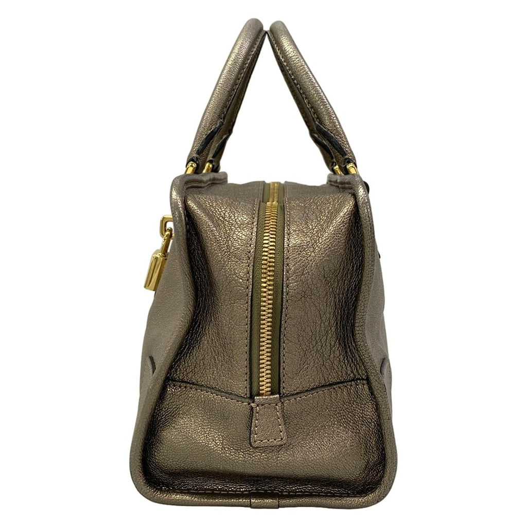 Loewe Handbag Amazona 28 Gold Leather — view 4
