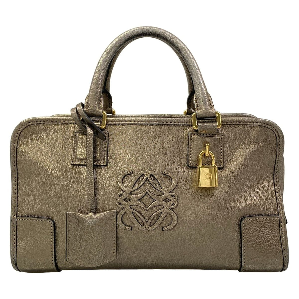 Loewe Handbag Amazona 28 Gold Leather