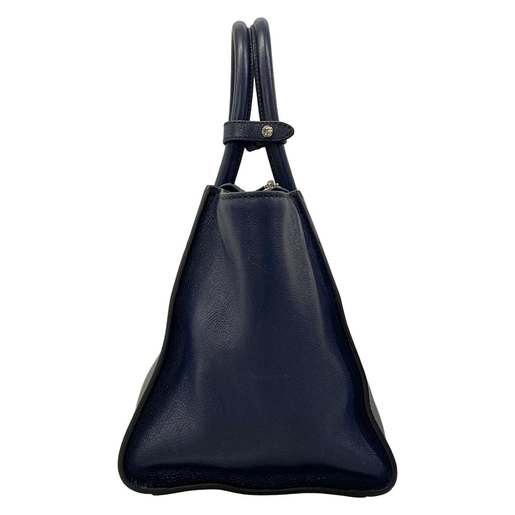 Prada Tote Bag Navy Leather — view 4