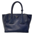 Prada Tote Bag Navy Leather