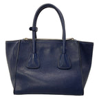 Prada Tote Bag Navy Leather — view 3