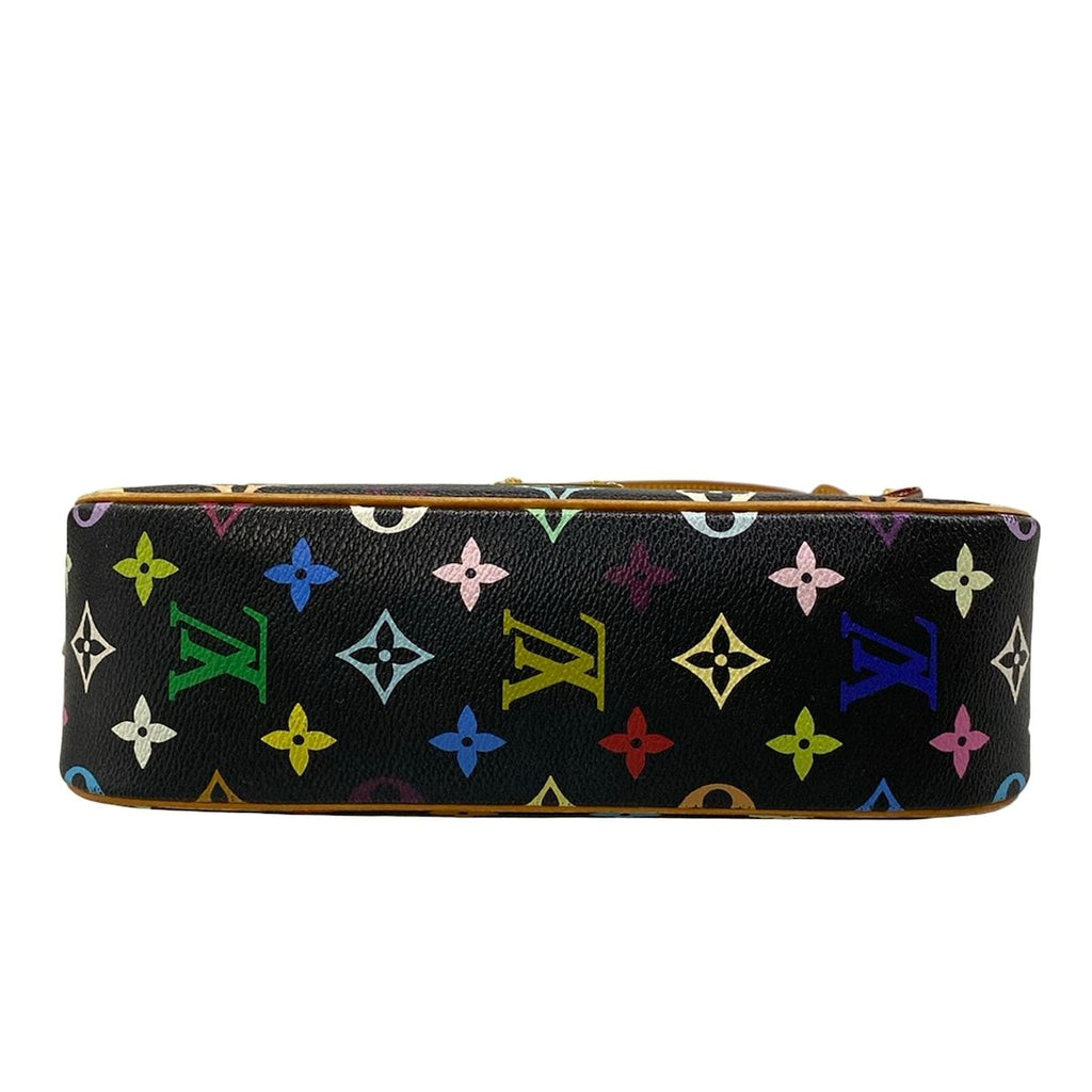 Louis Vuitton Shoulder Bag Monogram Multicolor Solonge Noir Leather — view 5