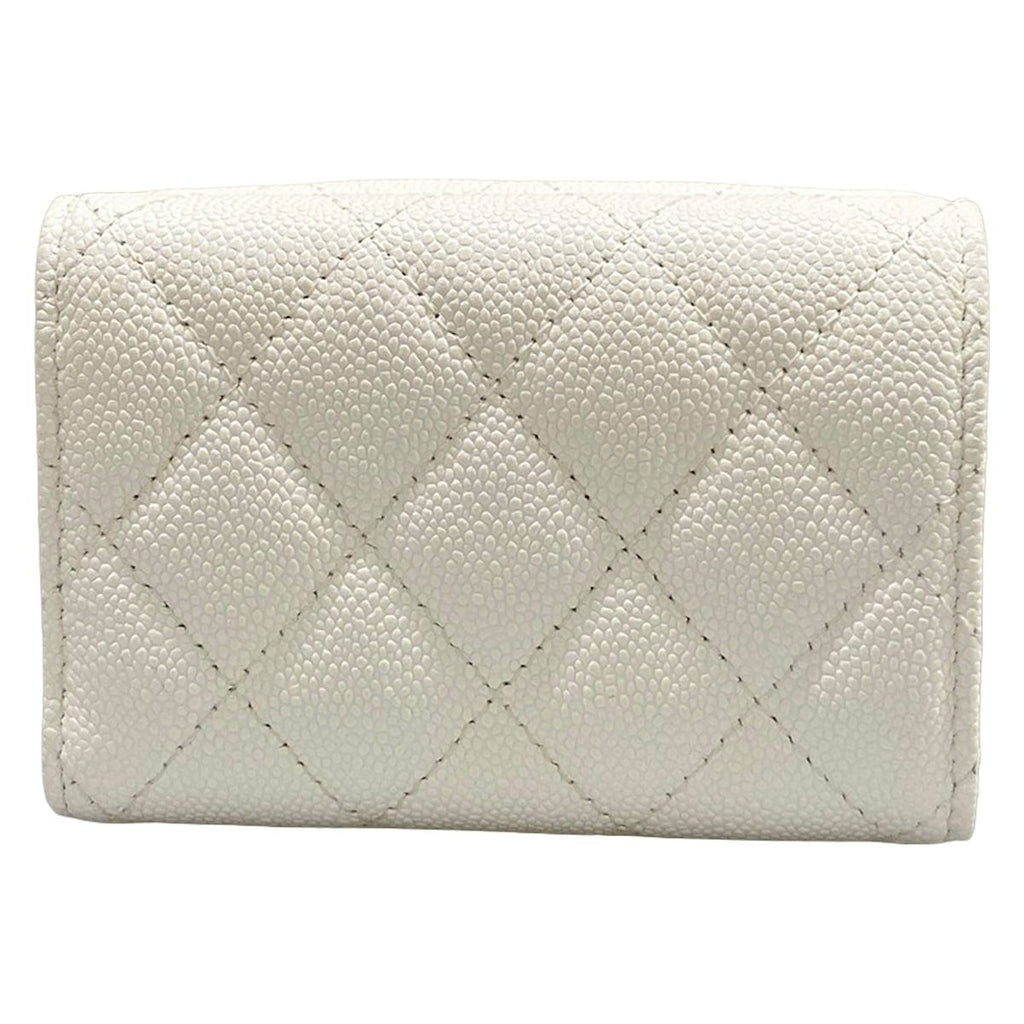 Chanel Trifold Wallet Classic Small Flap Quilted White — view 2