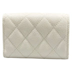 Chanel Trifold Wallet Classic Small Flap Quilted White — view 2