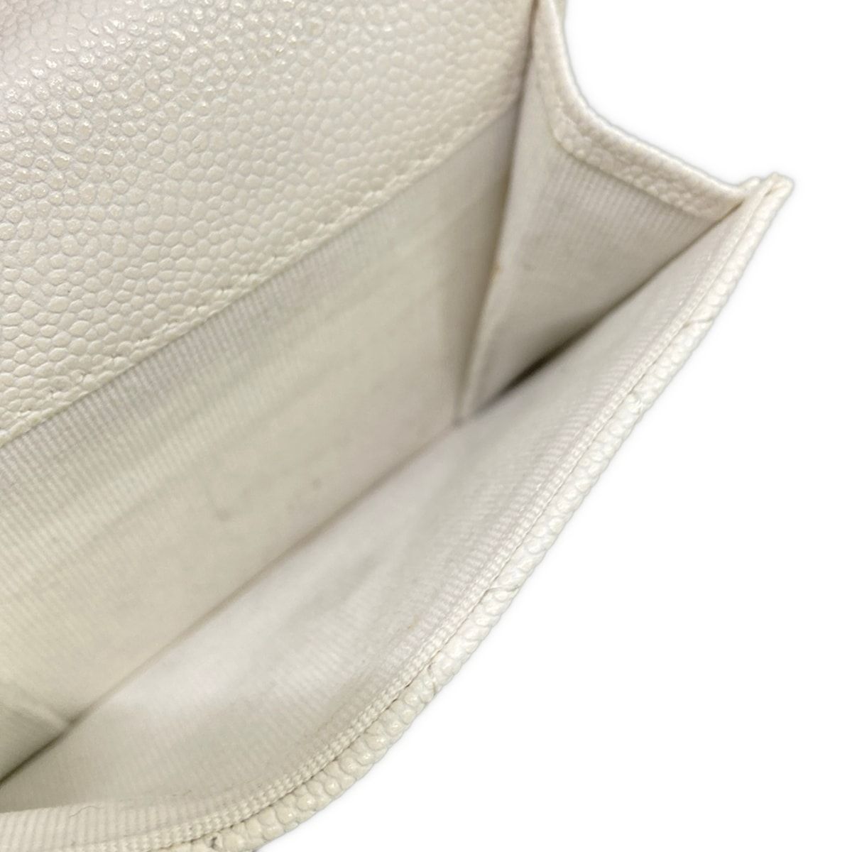 Chanel Trifold Wallet Classic Small Flap Quilted White — view 4