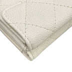 Chanel Trifold Wallet Classic Small Flap Quilted White — view 7