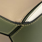 Loewe Handbag Puzzle Bag Small Beige White Khaki Tricolor — view 6