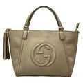Gucci Handbag Soho Blanc Leather
