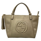 Gucci Handbag Soho Blanc Leather