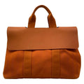 Hermes Handbag Valparaiso MM Dark Brown Leather