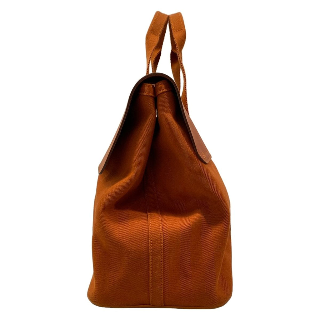Hermes Handbag Valparaiso MM Dark Brown Leather — view 4