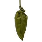 Prada Shoulder Bag Nappa Leather Smartphone Pouch Ivy Green Drawstring — view 2