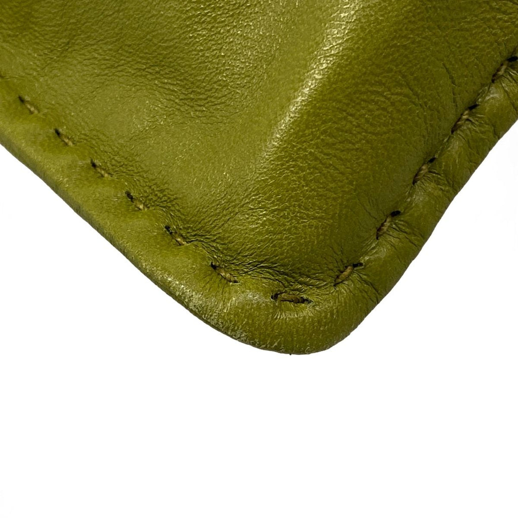 Prada Shoulder Bag Nappa Leather Smartphone Pouch Ivy Green Drawstring — view 6