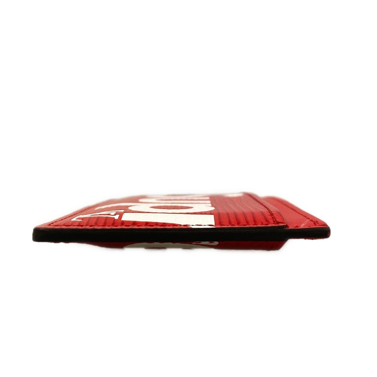 Louis Vuitton x Supreme Porte Cartes Simple Card Case Red White Leather — view 7