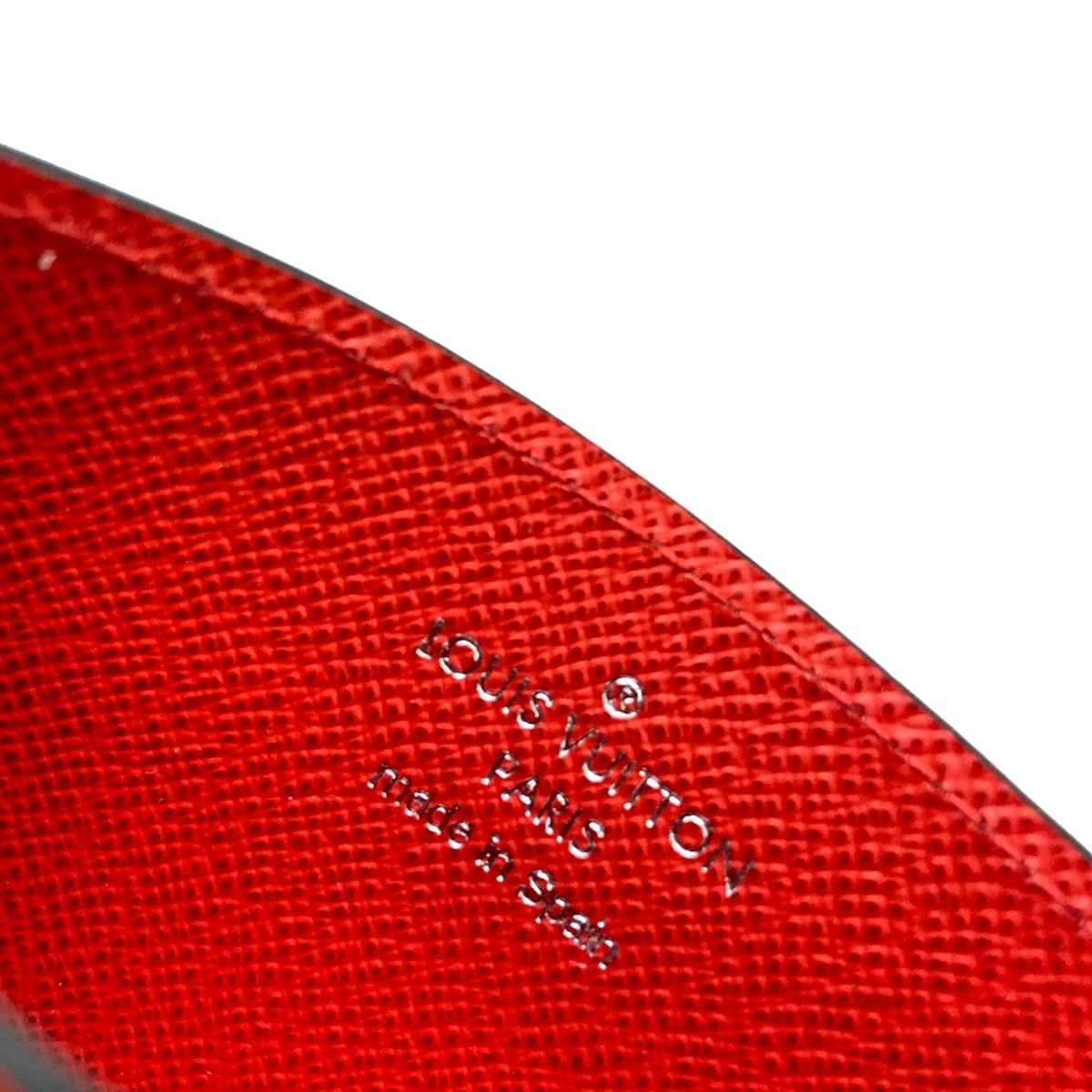 Louis Vuitton x Supreme Porte Cartes Simple Card Case Red White Leather — view 4